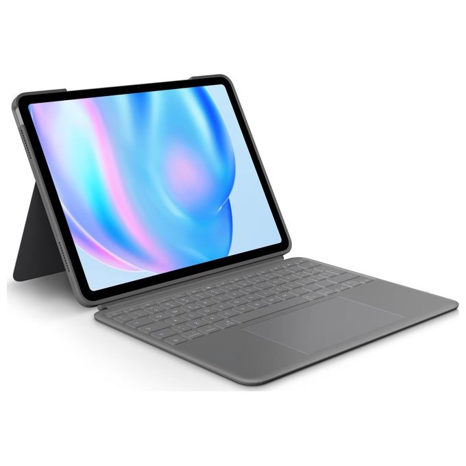 Logitech 920-012615 Combo Touch Custodia con Tastiera per iPad Air 13'' QWERTY Italiano Trackpad Smart Connector colore Grigio