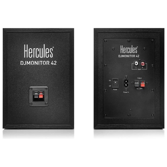 Hercules DJMonitor 42 Altoparlante 40W Nero Cablato RCA-3.5mm-Terminal