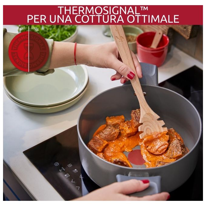 Lagostina 010274031726 Casseruola 24 cm Risorsa  coperchio Bassa