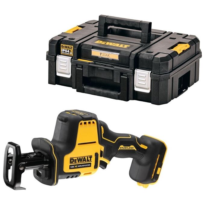 DeWALT DCS369NT-XJ Sega Alternativa 18V con Motore Brushless 2800 spm Capacita' Taglio Legno 9 cm Acciaio 4 cm colore Nero Giallo