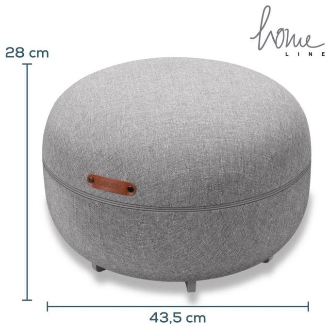 Beurer 10029 Massaggiatore plantare FM 120 Massaggio Shiatsu e a compressione 3 livelli intensita' Funzione riscaldamento colore Grigio