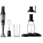Philips HR2684-00 Serie 5000 Frullatore a Immersione 1200W ProMix 3 Velocita' Tritatutto XL Spiralizer colore Nero