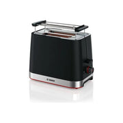 Bosch TAT4M223 MyMoment Tostapane 2 Fette 950W Griglia Scalda Panini 4 Livelli Doratura colore Nero Acciaio Inox