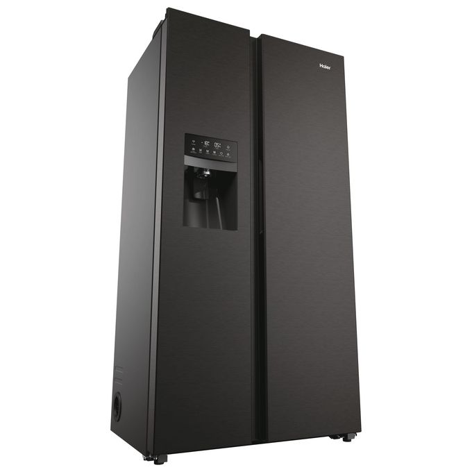 Haier HSR5918DIPB SBS 90 Serie 5 Frigorifero Americano Side by Side 511 L 177 cm Classe D 40 dB No Frost Dispenser Acqua e Ghiaccio colore Nero
