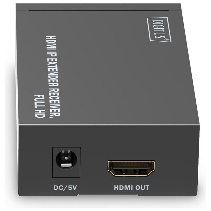 Digitus DS-55518 Ricevitore HDMI IP Extender Full HD 1080p 60Hz Supporto IR HDCP 1.3 colore Nero