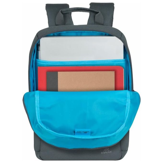 Rivacase 8265DG Collezione Ulsan Zaino per Laptop 15.6'' Poliestere Resistente all'Acqua Tasca Imbottita in Neoprene Colore Grigio Scuro