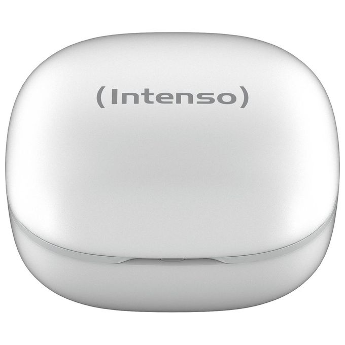 Intenso 3720502 Buds Pro Auricolari Wireless TWS con Hybrid ANC Bluetooth 5.3 Fino a 35 Ore di Riproduzione colore Bianco