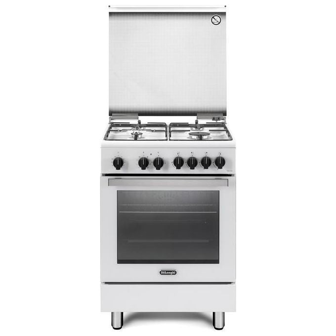 De'Longhi DMW 64 LSG Cucina a Gas 4 Fuochi Forno Elettrico 69 L Classe A Idroclean (87x60x60 cm) colore Acciaio Inox