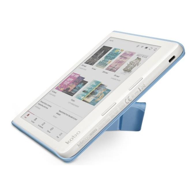 Kobo N428-AC-BL-E-PU SleepCover Custodia Libra Colour 7'' Similpelle Standby Risveglio Supporto Integrato colore Blu Crepuscolo
