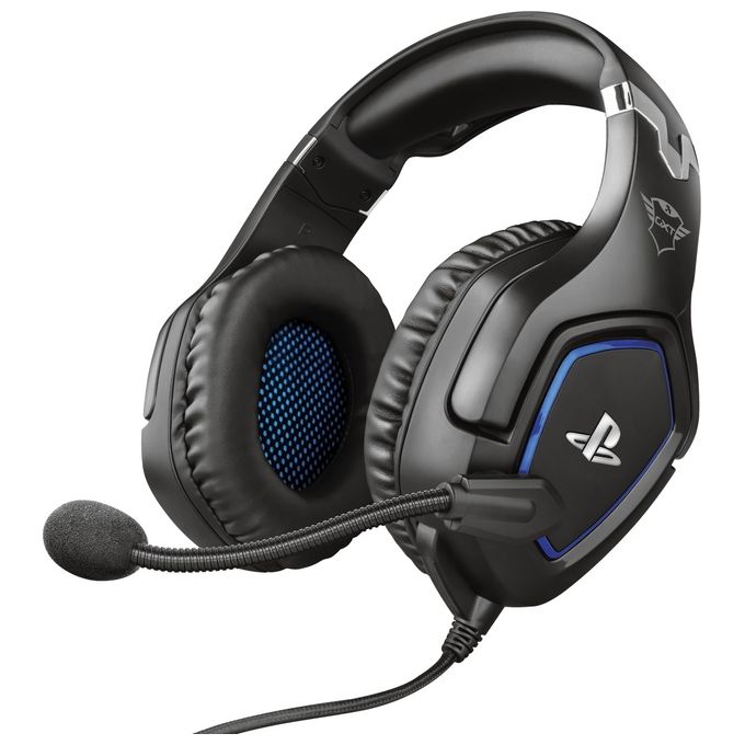 Trust GXT 488 Forze PS4 Gaming Headset Potenti Cuffie Gaming Over-Ear con Microfono Ripiegabile e Archetto Regolabile