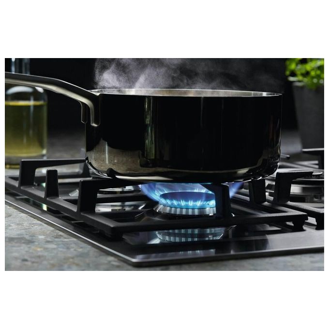 Electrolux KGU64361Z Piano cottura a gas Ultraflat 4 fuochi 1 bruciatore Wok multicorona Griglie in ghisa 60 cm Inox Antimpronta