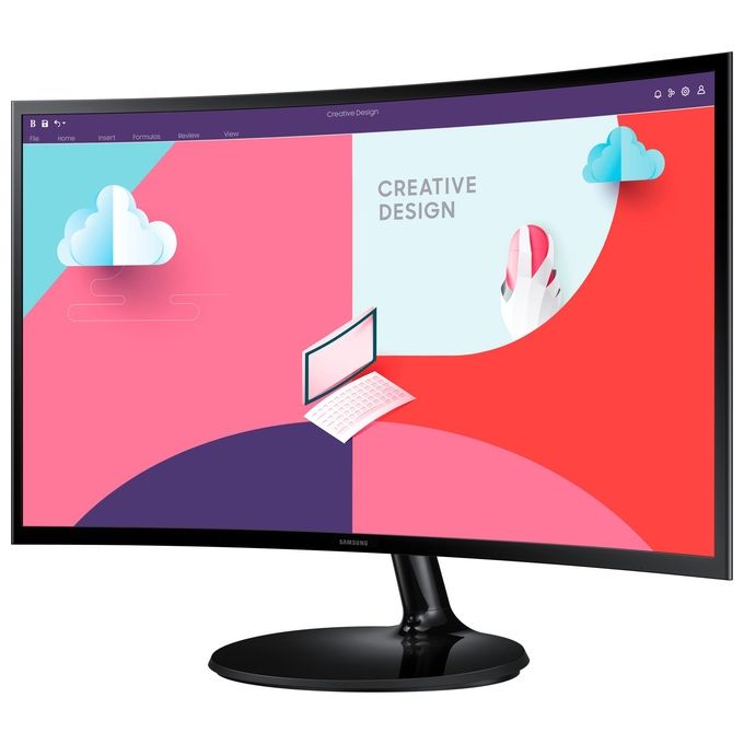 Samsung LS27C364EAUXEN S27C364EAU Monitor PC 27'' Full HD 1920x1080 VA Curvo 1800R 75Hz AMD FreeSync colore Nero
