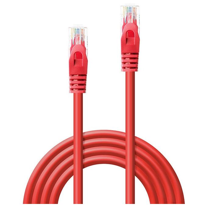 Lindy Cavo di Rete Cat.6 U-Utp 2mt Rosso