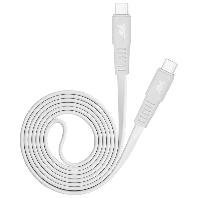 Rivacase Cavo di Ricarica Piatto Type-C - Type-C 1.2mt Bianco