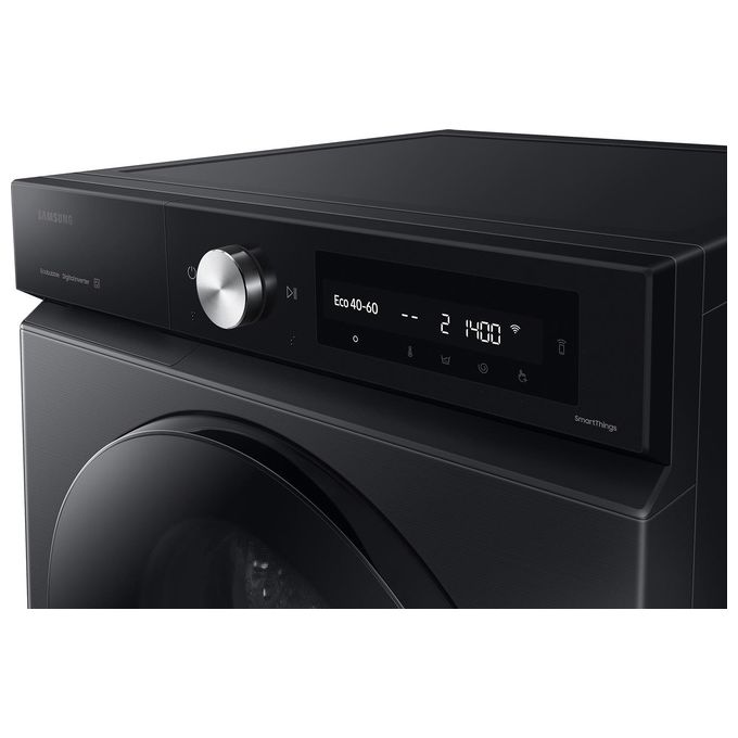 Samsung BESPOKE AI WW90DB7U94GBU3 Lavatrice caricamento frontale Ecodosatore 9Kg 1400 giri Classe A Colore nero