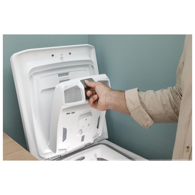 Candy TCA263D3-S Prowash 300 - Lavatrice a carica dall'alto 6 kg, 1200 rpm, Classe C, Wi-Fi, Cicli rapidi 14-59 min, AI Weight Sense, (86×41×60 cm), Bianco