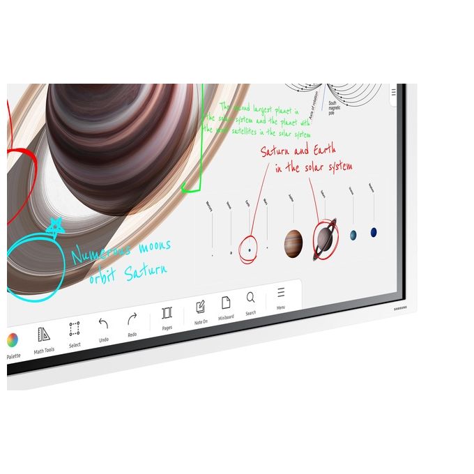 Samsung WM55B Flip Pro Lavagna Interattiva 55'' 4K Ultra HD Touch Multi-touch Tizen 6.5 32 GB Wi-Fi colore Bianco