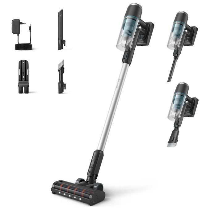 Philips XC3031 3000 Series Aspirapolvere Senza Filo Ciclonico LED 0,75 L 60 min 80 dB colore Nero Blu