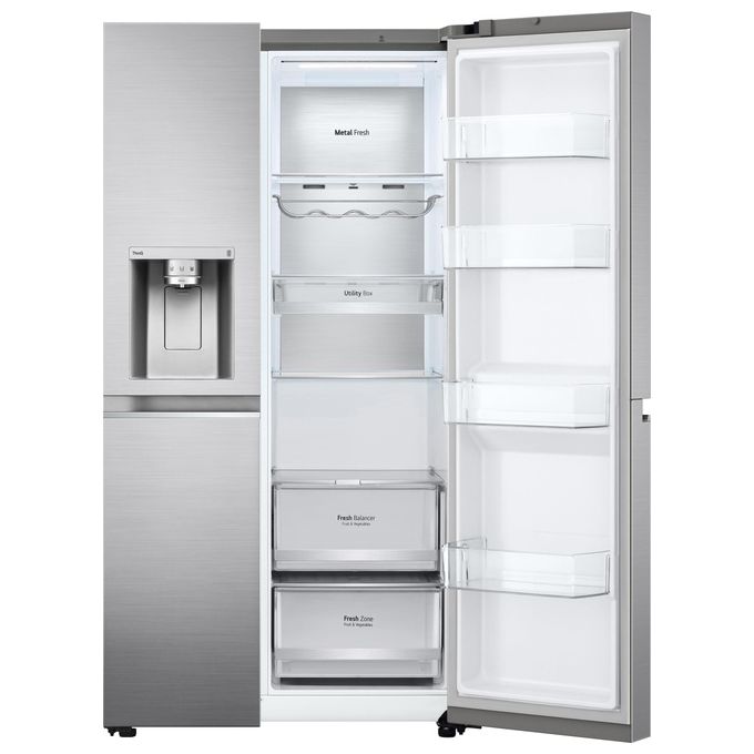 LG GSLV90PZAD Frigorifero Side by Side 635 L 179 cm Classe D 35 dB Total No Frost Wi-Fi Dispenser UVnano colore Inox