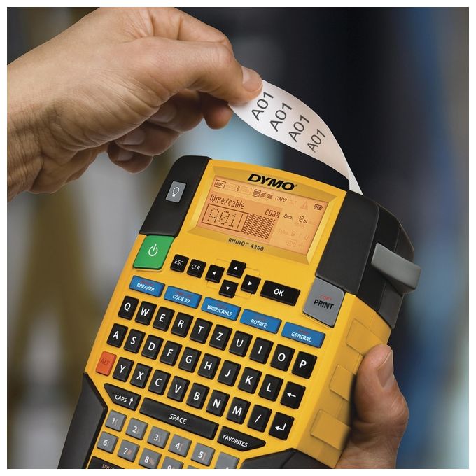Dymo Rhino 4200 KIT_case Dispositivo di Etichettatura Trasferimento Termico QWERTZ