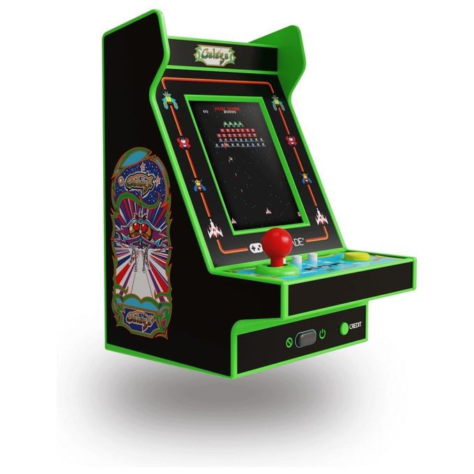 MY ARCADE DGUNL-4197 NANO PLAYER PRO Console Portatile Retro Gaming con Schermo 2,4'' a Colori Altoparlante Integrato Alimentazione USB-C o 4 Batterie AAA (non incluse) Titoli Inclusi GALAGA e GALAXIAN colore Nero