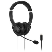 Kensington K97457WW Cuffie a Padiglione USB-C HiFi con Microfono Orientabile Cablato 1,8 m colore Nero