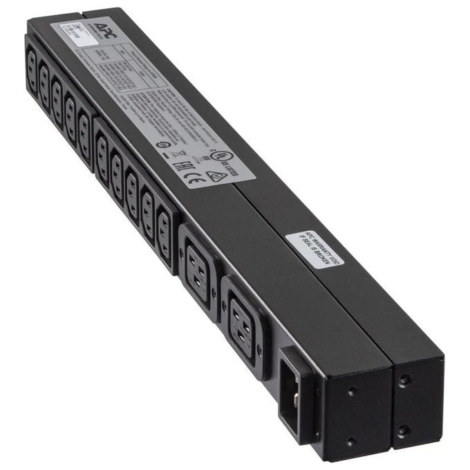 Apc Rack PDU,Basic, 1U, 16A,208and230V, (10)C13 and (2)C19