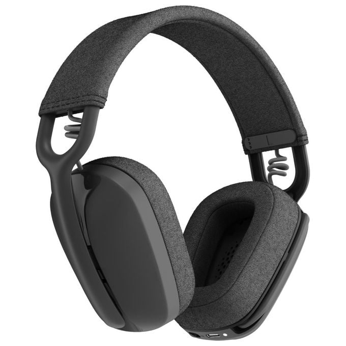 Logitech 981-001213 Zone Vibe 100 Cuffie Wireless Bluetooth Over-Ear 40mm 18h Multipoint Teams Meet Zoom colore Grafite