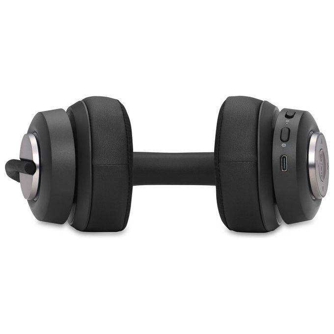 Kensington K83452WW Cuffie over-ear Bluetooth H3000 Cancellazione Rumore Attiva con AI Durata Batteria 60 h Connessione Bluetooth 5.2 colore Nero