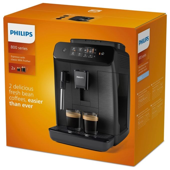 Philips EP0820-00 Series 800 Macchina da caffe' Automatica 1.8 L 15 bar 1500 W Macinacaffe' Ceramica AquaClean colore Nero