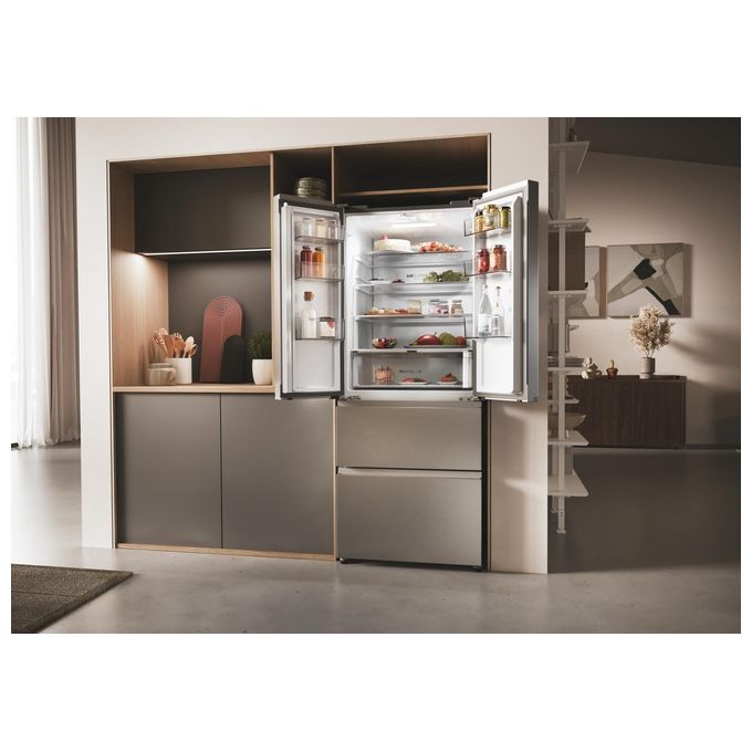 Haier HFR3718ENMM FD 70 Serie 3 Frigorifero 4 Porte 402 L 177 cm Classe E 37 dB No Frost Wi-Fi colore Inox