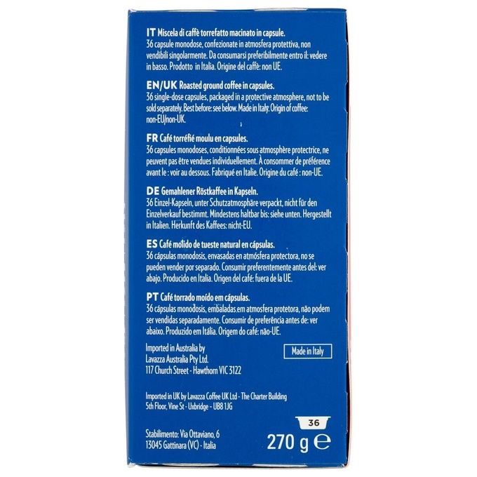 Lavazza A Modo Mio Capsule Caffe' Crema e Gusto 36 Pezzi
