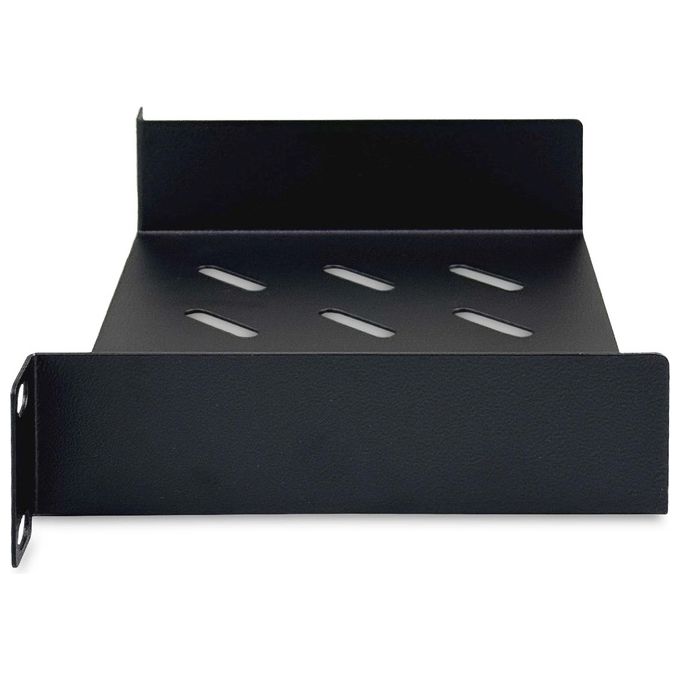Digitus DN-10-TRAY-1-B Ripiano per Armadio Rack 10'' 1U Acciaio Perforato Capacita' 25 Kg colore Nero