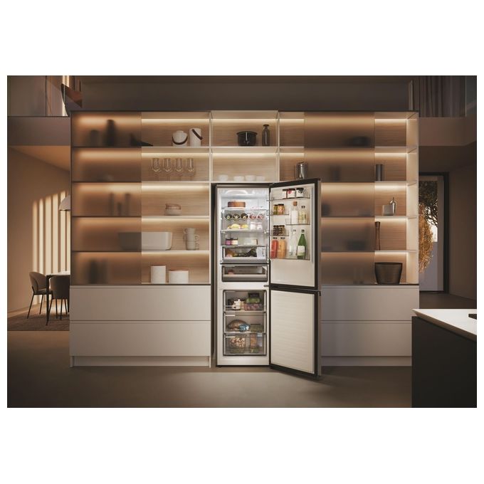 Haier HDPW5618CNPD Serie 5 Frigorifero Combinato 352 L 185 cm Classe C 35 dB Total No Frost Wi-Fi colore Acciaio Inox