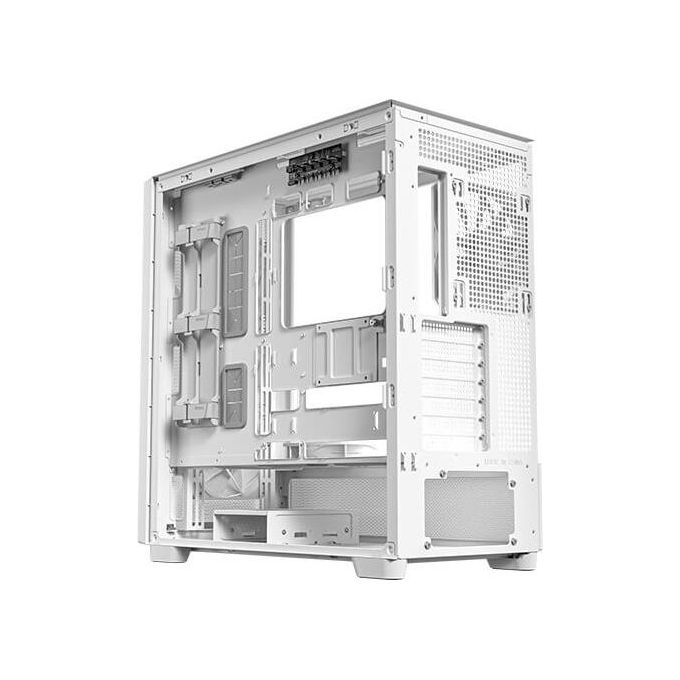 Antec FLUX WHITE Case PC Mid Tower con Vetro Temperato e Pannello Frontale in Legno di Betulla Supporto Radiatore 420 mm 5 Ventole PWM Incluse colore Bianco