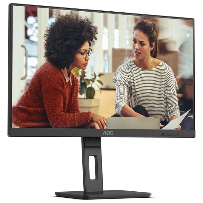 AOC Q27E3UMF Essential-line Monitor LED QHD 27'' 2560x1440 Pixel 75Hz VA Flicker Free Low Blue Light Regolazione Altezza Rotazione Girevole Altoparlanti Integrati Hub USB colore Nero