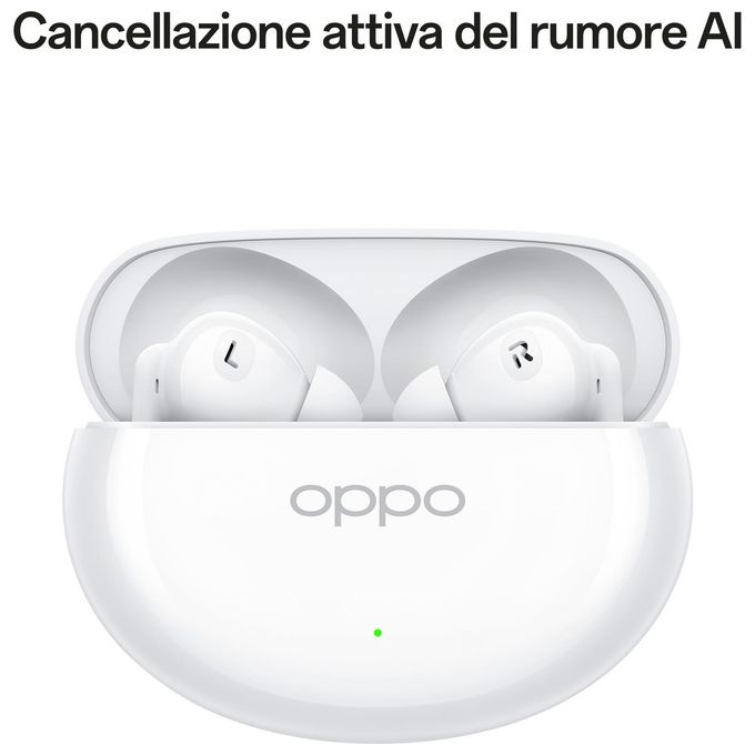 Oppo Enco Air4 Auricolari True Wireless Bluetooth 5.4 Driver Titanio ANC IP55 44h Autonomia colore Bianco