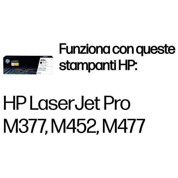 HP 410A Nero originale LaserJet cartuccia toner ( CF410A ) per Color LaserJet Pro M452dn, M452dw, M452nw, MFP M477fdn, MFP M477fdw, MFP M477fnw