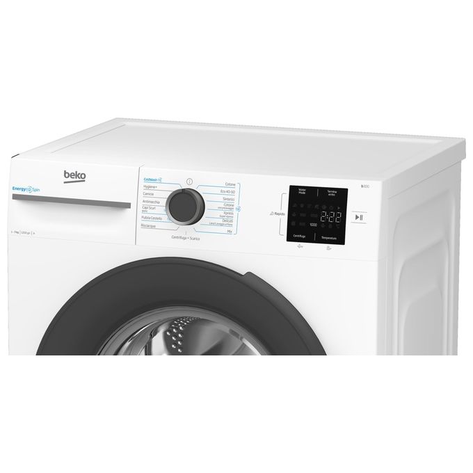 BEKO BMWU3721A Lavatrice Libera Installazione 7 kg Classe a Centrifuga 1200 giri-min Profondita' 496 cm Vapore SteamCure Colore Bianco