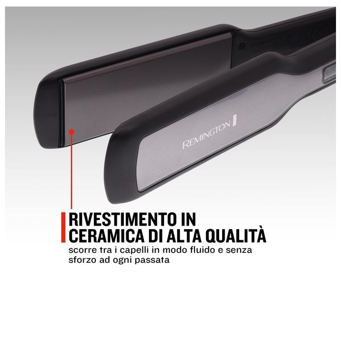 Remington S5525 Piastra Capelli Ceramica Temperatura da 150° a 230° Nero