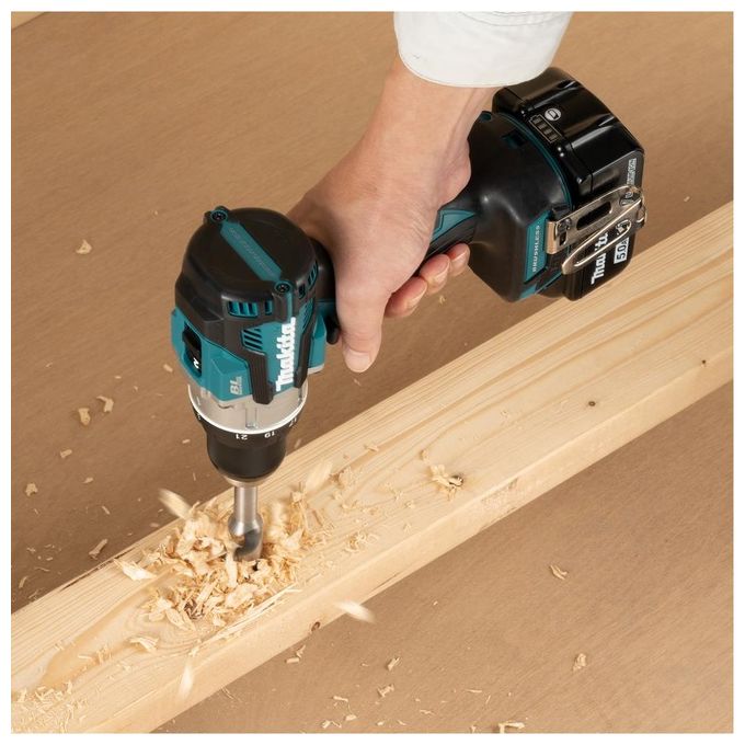 Makita DDF489Z Trapano Avvitatore a Batteria 18V Brushless 2 Velocita' Meccaniche 21 Livelli di Coppia Mandrino 13 mm Luce LED XPT Protezione Polvere Acqua colore Verde