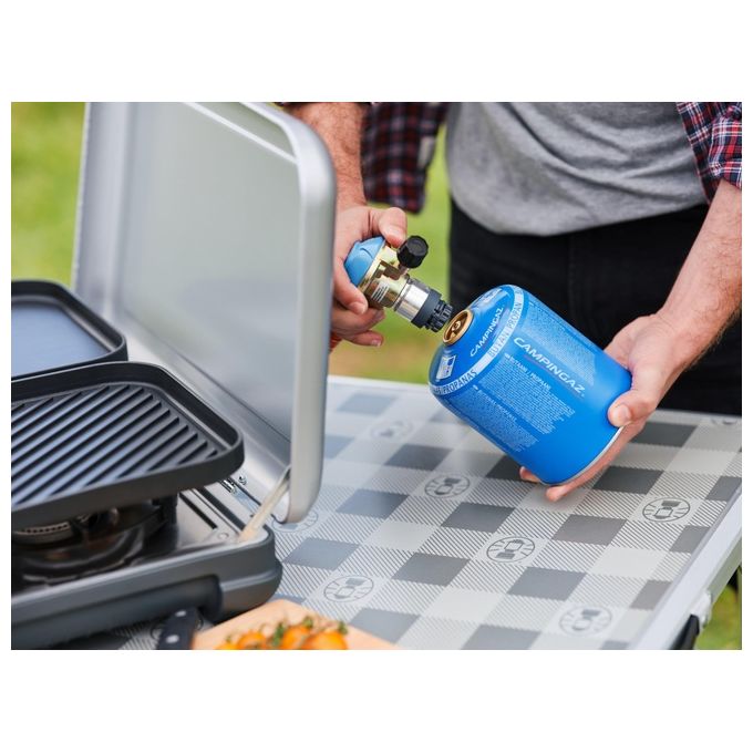 Campingaz 2 Grill e Go CV Cucina da Campeggio Fornello a Gas con 2 x 2.000 Watt di Potenza