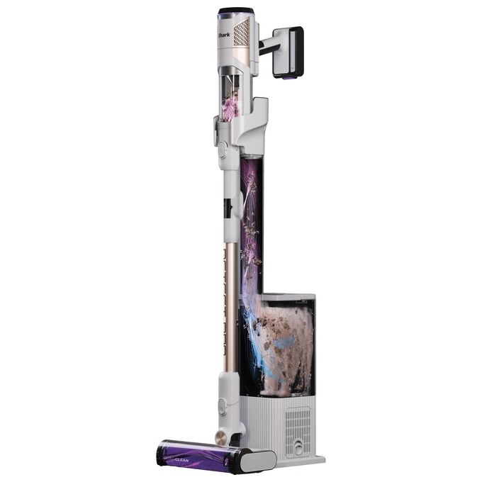 Shark IW3611EUN Detect Pro Aspirapolvere a Bastone Senza Filo Autosvuotamento 2L Antigroviglio 60 min autonomia colore Bianco