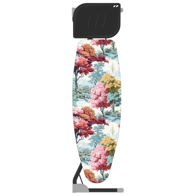 Colombo A180L01W Atlantic Asse da Stiro Pieghevole 130x44 cm Altezza Regolabile 71-95 cm Portacaldaia 10 Kg colore Argento
