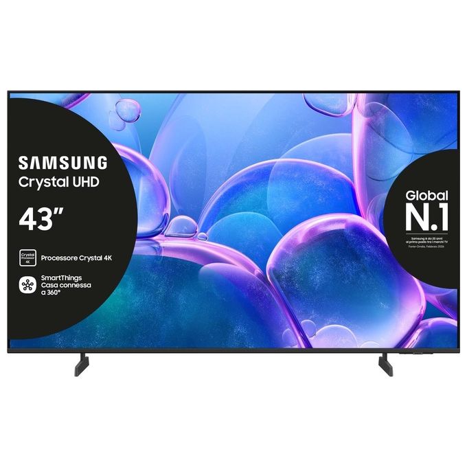 Samsung UE43U7000FUXZT Crystal UHD Smart TV 43'' 4K LED Crystal Processor 4K HDR10+ OTS Lite Gaming Hub colore Nero