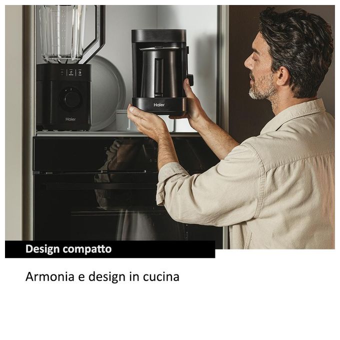 Haier Multi Beverage I-Master Serie 5 Nero Salvaspazio 3 in 1 6 Programmi Automatici