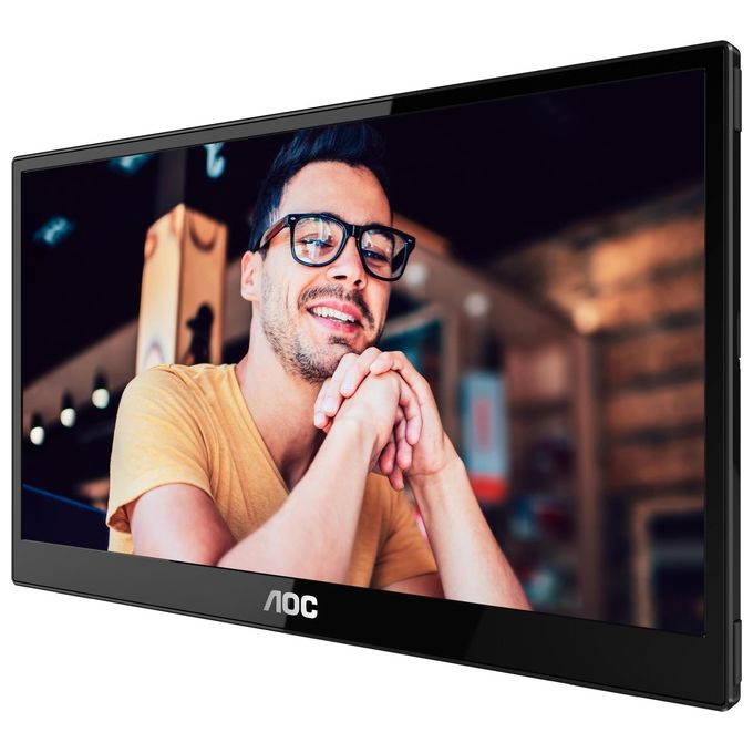 AOC 16T3EA Monitor portatile 15.6'' Full HD IPS USB-C Autopivot flicker-free colore Nero