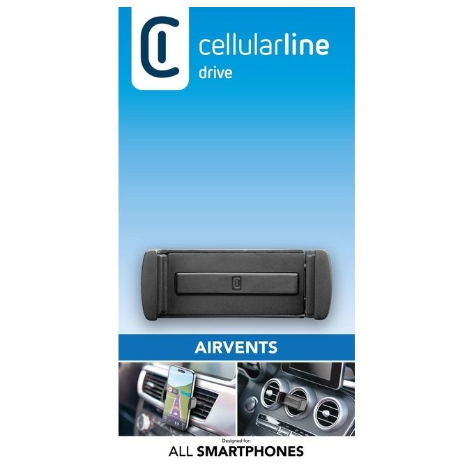 Cellular Line Spin Universal Supporto smartphone da auto per alette di aerazione