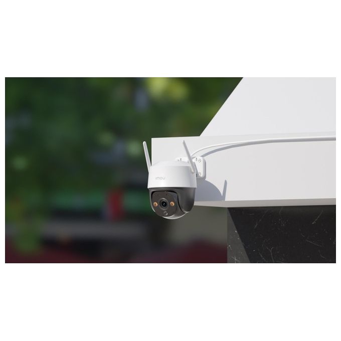 Imou IPC-S7CP-3M0WE Cruiser 2C Telecamera IP Esterno Motorizzata 360° 3MP 2K Wi-Fi 6 IP66 Visione Notturna colore Bianco