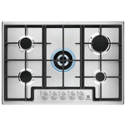 Electrolux EGS75362X Serie 300 Piano cottura a Gas 75 cm 5 fuochi StepPower Griglie in Ghisa colore Inox